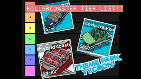 Theme Park Tycoon 2 Roller Coaster Tier List Part 1 50 Subs Special