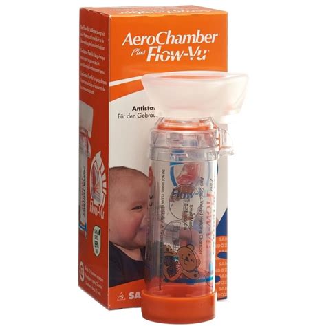 Aerochamber Plus Flow Vu Mit Maske M Orange