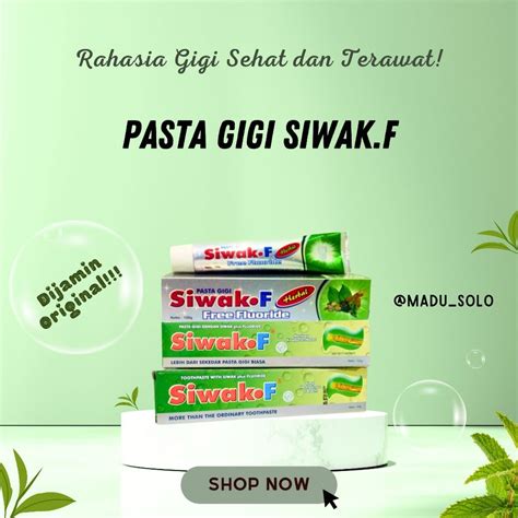 Jual Pasta Gigi Siwak F Pasta Gigi Dengan Siwak Membantu Merawat