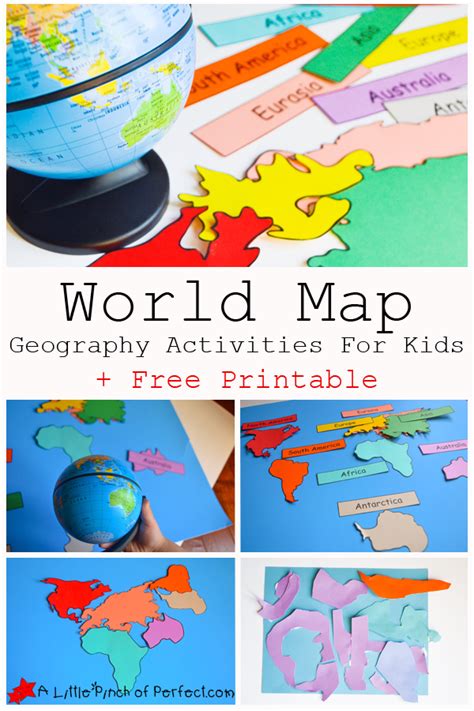 World map geography activities for kids free printable – Artofit