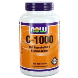 Vitamine C 1000 Met Rozenbottel En Bioflavonoiden NOW 250tab Online Kopen