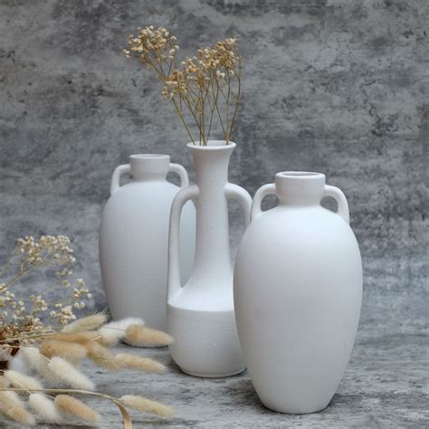 Jual Vas Bunga Aesthetic Keramik Amphora Pottery Home Decor Dried