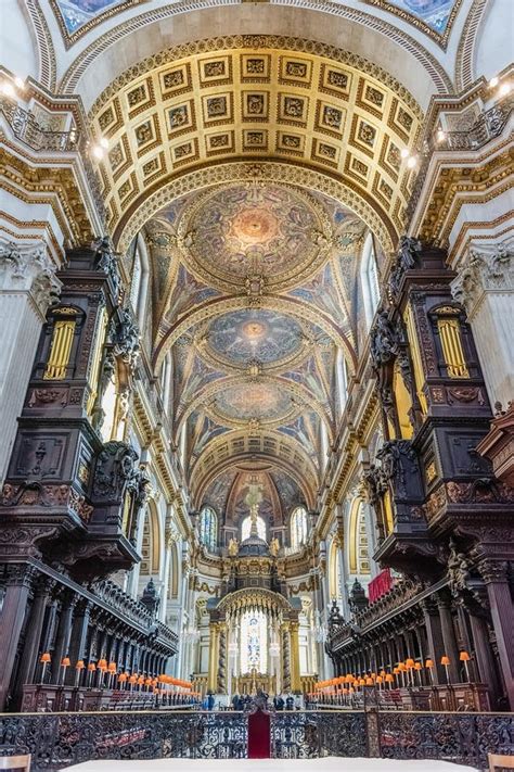 Interior View of St Paul S Cathedral, London, England, UK Editorial ...