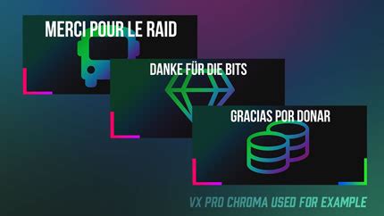 VX Pro Animated Chroma Twitch Overlay For Streamlabs OBS