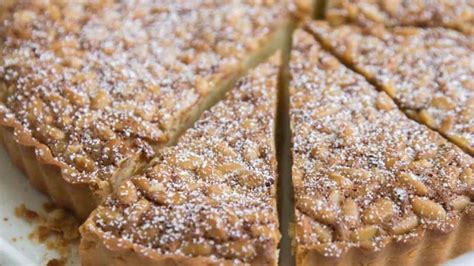 Almond Pine Nut Tart The Little Epicurean