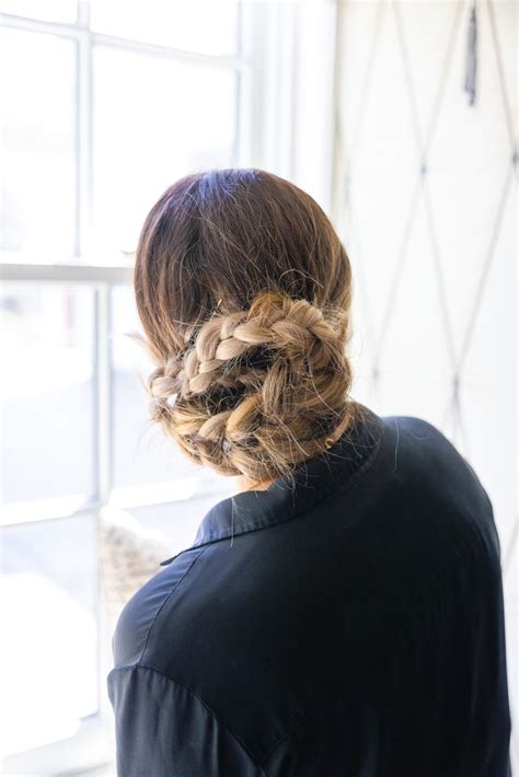 French Braid Messy Bun Tutorial