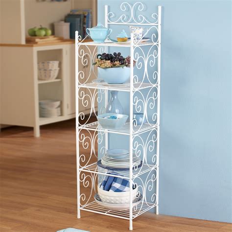 Scrollwork 5 Tier Storage Shelf Collections Etc