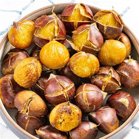 Roasted Chestnuts Easy Peel Method Drive Me Hungry