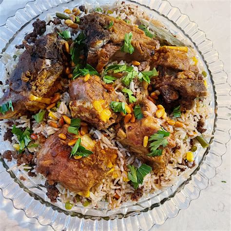 Ouzi Lamb Arabic Lamb With Spiced Rice The Hint Of Rosemary