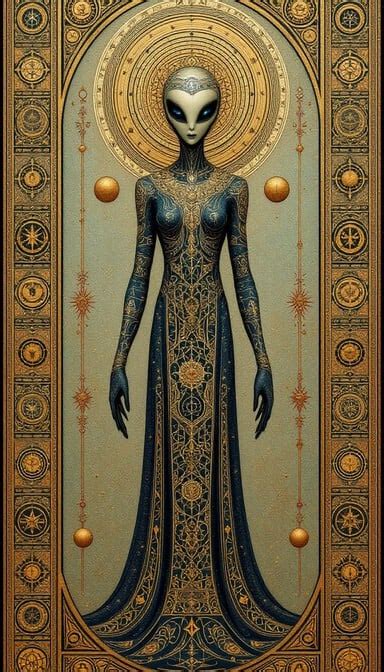 celestial  icon image alien byzantine cosmic