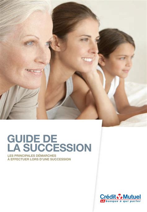 PDF guide de la succession Crédit Mutuel guide de la succession