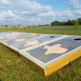 Texas Cornhole Board Collection Triple Crown Tailgate