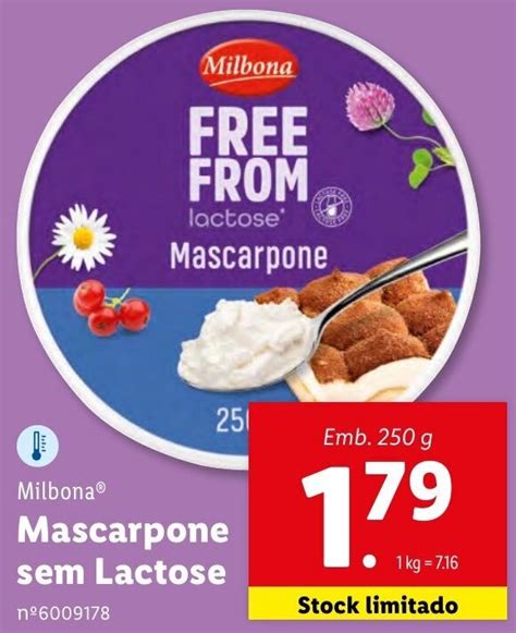 Promo O Milbona Mascarpone Sem Lactose G Em Lidl