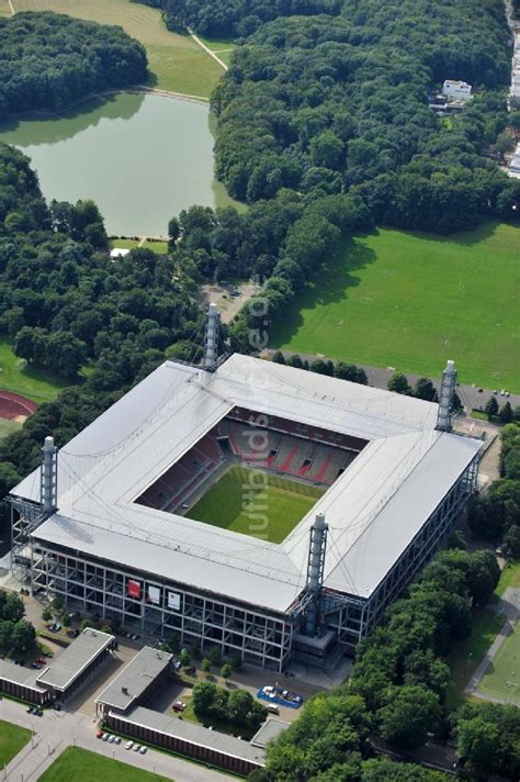 Köln Von Oben Blick Auf Das Rhein Energie Stadion Die