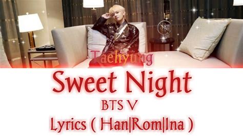 BTS V SWEET NIGHT ITAEWON CLASS OST PART 12 LYRICS YouTube