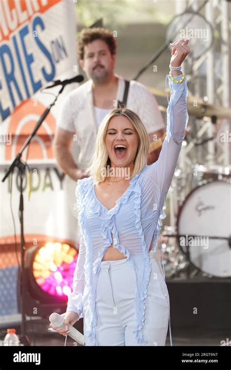 york ny usa  aug  kelsea ballerini  stage  nbc