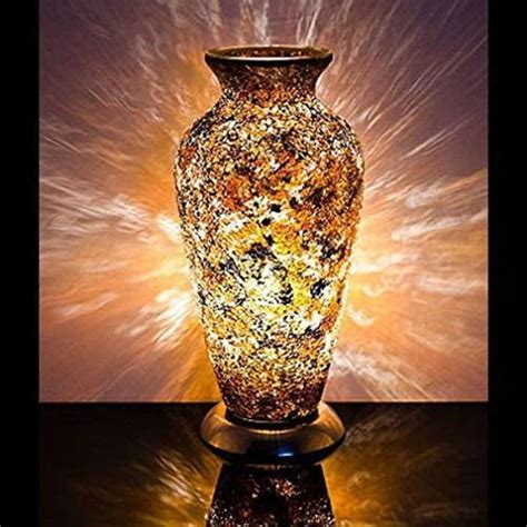 Mosaic Glass Vase Lamp