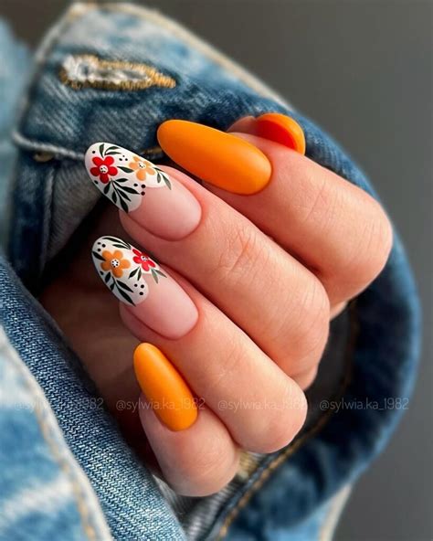 33 Orange Nails That Are Juicy And Hot