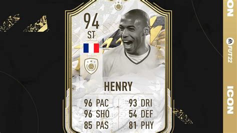 Fifa 22 Thierry Henry Prime Moments Icon Sbc Available