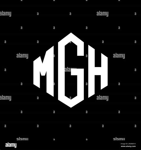 Mgh Letter Logo Design With Polygon Shape Mgh Polygon And Cube Shape