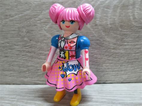 PLAYMOBIL FIGUREN Frau Dame Mit Rock Manga Haare EUR 4 99