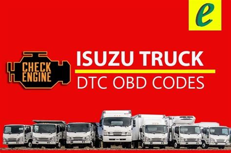 Isuzu Trucks Complete List Of Obd Codes