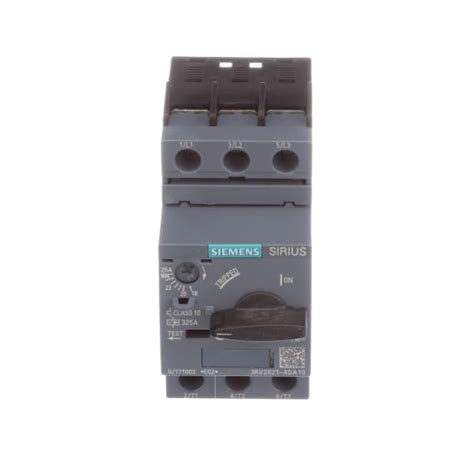 Siemens 3rv20214da10 Circuit Breaker For Motor Protection S0 20 25a Screw 3rv2 Series Rs