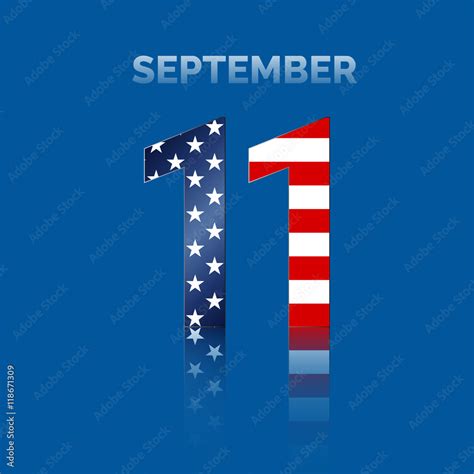 Patriot Day USA vector illustration. September 11. Stock Illustration ...