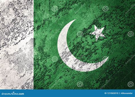 Grunge Pakistan Flag Pakistan Flag With Grunge Texture Stock Photo