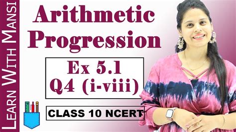 Arithmetic Progression Ex Q I Viii Chapter Class