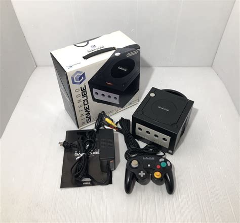 【傷や汚れあり】【完品】任天堂 Nintendo Gamecube 本体 Dol 001 ブラック 箱付き 動作良好 ニンテンドー ゲーム