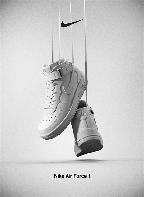 Nike Air Force 1 On Behance Shoe Advertising Shoe Poster Shoes Ads