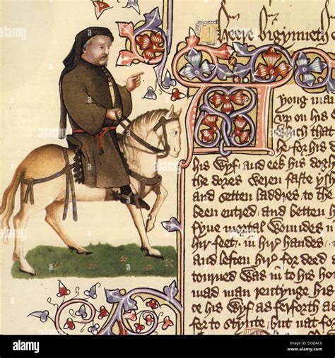 Geoffrey Chaucer C 1343 1400 English Writer And Civil Servant Shwon