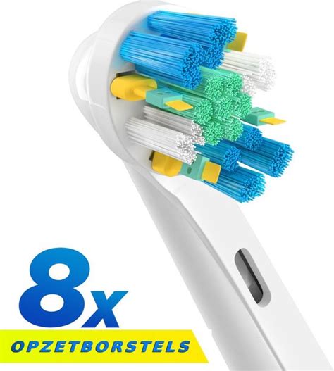 Orax Universele Floss Action Opzetborstels Geschikt Voor Oral B 8