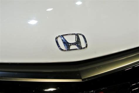 Selected Focused Of Honda Commercial Brand Emblem And Logos At The Car