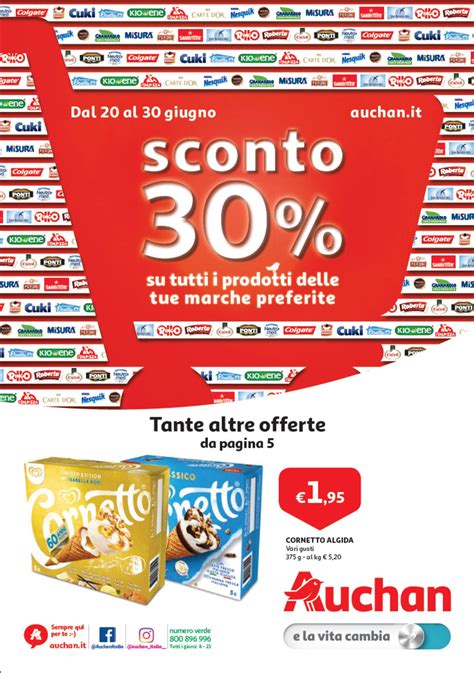 Auchan Volantino Attuale 20 06 30 06 2019