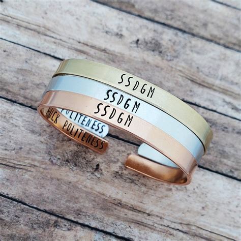 Ssdgm Fuck Politeness Bracelet My Favorite Murder Murderino Etsy