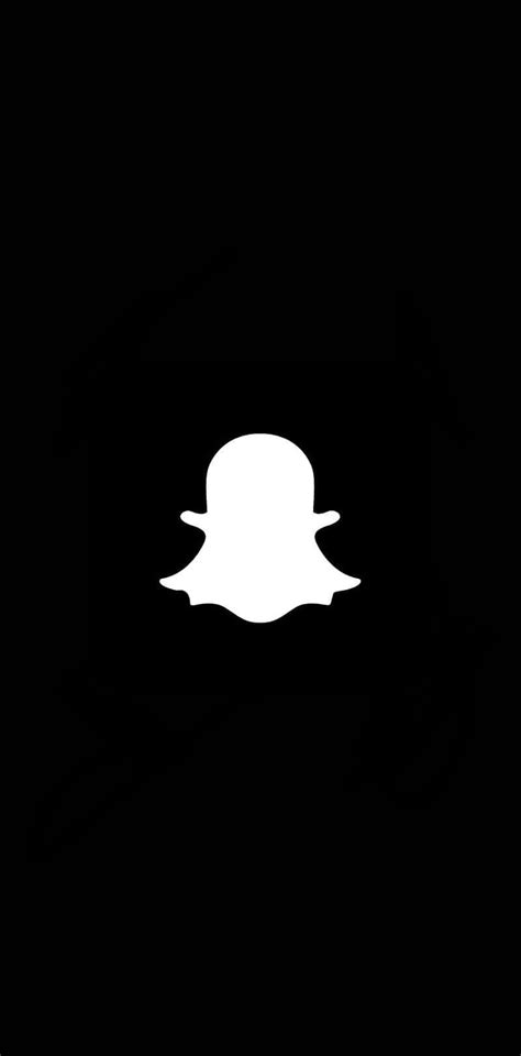 Download Snapchat Logo Black Background Wallpaper