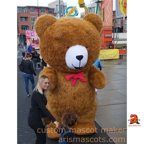 3m Gigante Inflable De Piel De Oso De Peluche De Disfraces Para Adultos