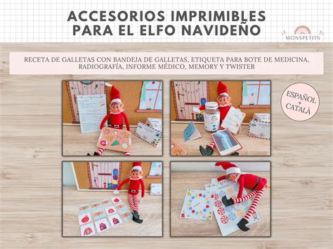 20 Accesorios Imprimibles Elfo Navidad Juegos Elfo Tradicion