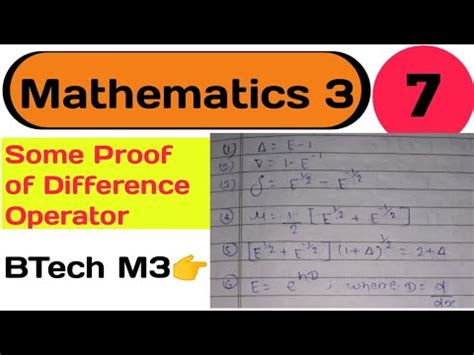 Some Proof Of Difference Operators Relationship Between Difference