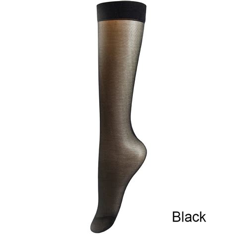 Dropshipping Silky Sheer Knee High Trouser Reinforced Toe Socks Buy