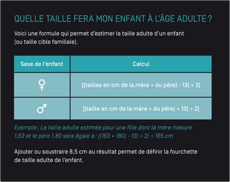 Comment Prédire La Taille Adulte Dun Enfant Fiche Pratique Sur Lavise Fr