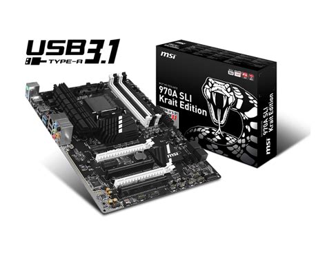 Specification 970a Sli Krait Edition Msi Global The Leading Brand