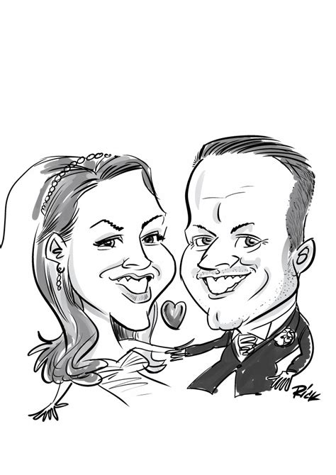 Otsweddingsample Caricaturist Digital Caricaturist Cartoonist