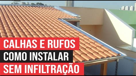 Como instalar Calhas e Rufos para Evitar Infiltração YouTube