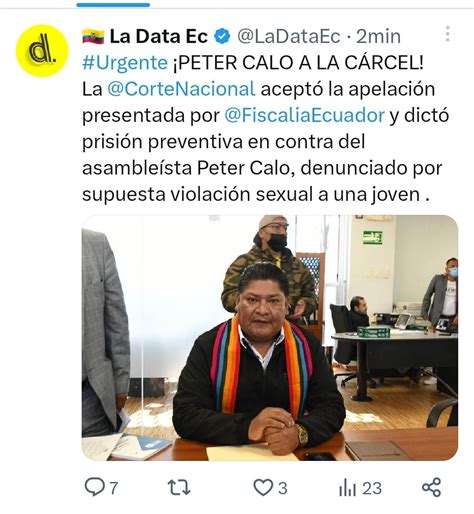 Andrés Páez on Twitter Un juez dejó libre al asambleísta PeterCaloC2