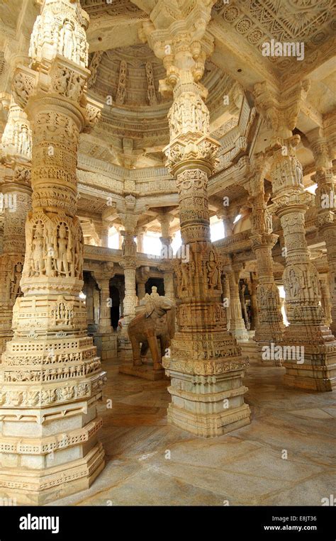 Sculptures In Ranakpur Jain Temple XVth Century Jain Temple Dedicated