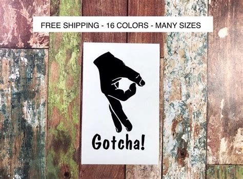 Gotcha Hand Circle Game Vinyl Decal Sticker For Ubuy India