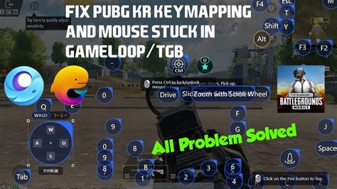 How To Fix Pubg Kr Keymapping And Mouse Stuck Issue In Gameloop Tgb